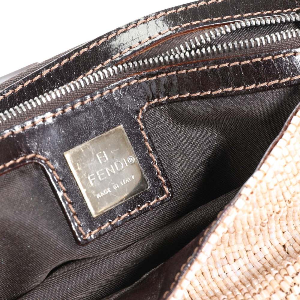 Fendi Beige Beaded Baguette Bag - Picture 8 of 8